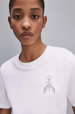 Bawełniany T-shirt z krótkim rękawem i naszywką Fly