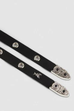 Chocker z metalowymi aplikacjami