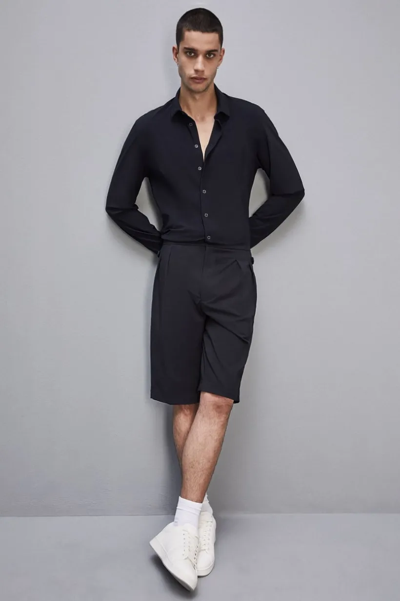 Dżersejowa koszula slim fit