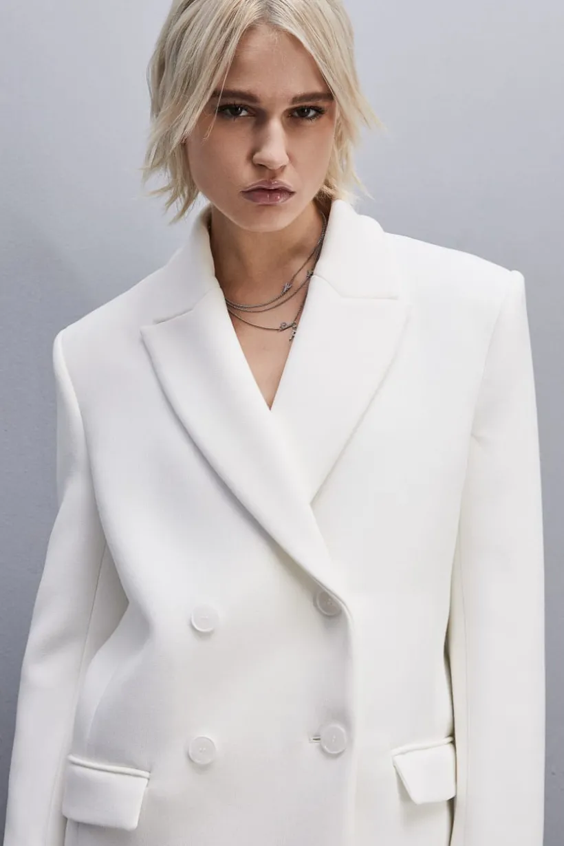 Dwurzędowa kurtka marynarska oversize