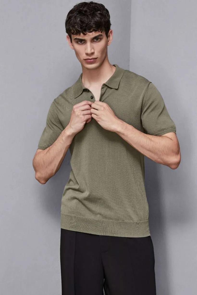 Dzianinowa koszulka polo