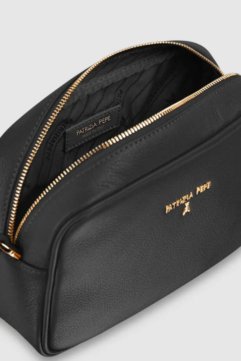 Fly skórzana torba typu Camera bag z wewnętrzną kieszenią
