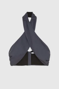 Kopertowy top z wełny Essential