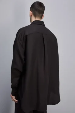 Koszula oversize z lnu i wiskozy