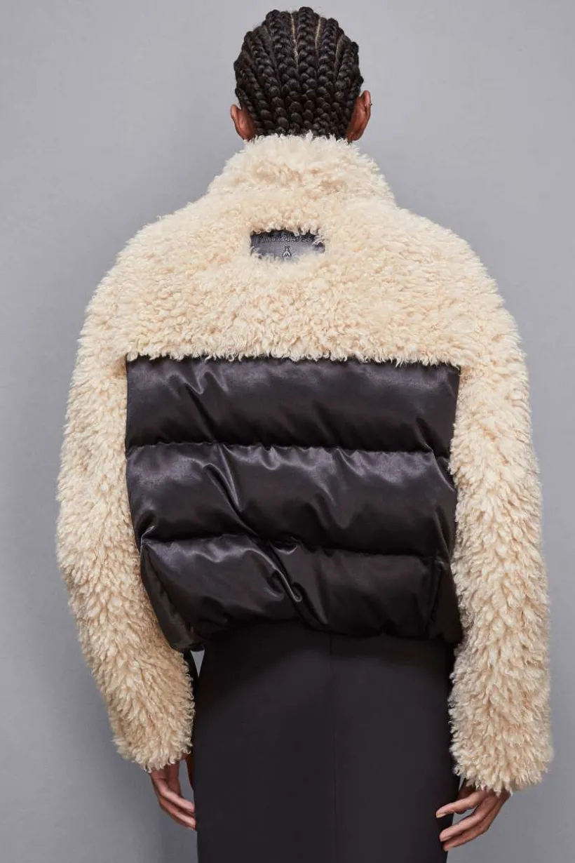 Kurtka puchowa oversize z nylonu