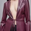 Marynarka koszulowa overshirt z imitacji skóry