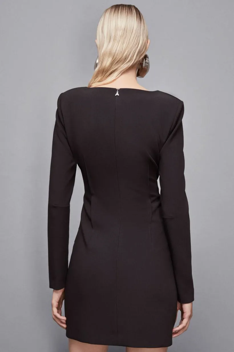 Mini sukienka slim fit z diagonalu
