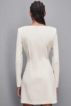 Mini sukienka slim fit z diagonalu
