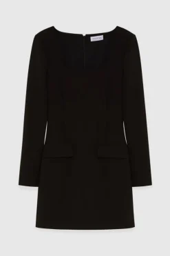 Mini sukienka slim fit z diagonalu