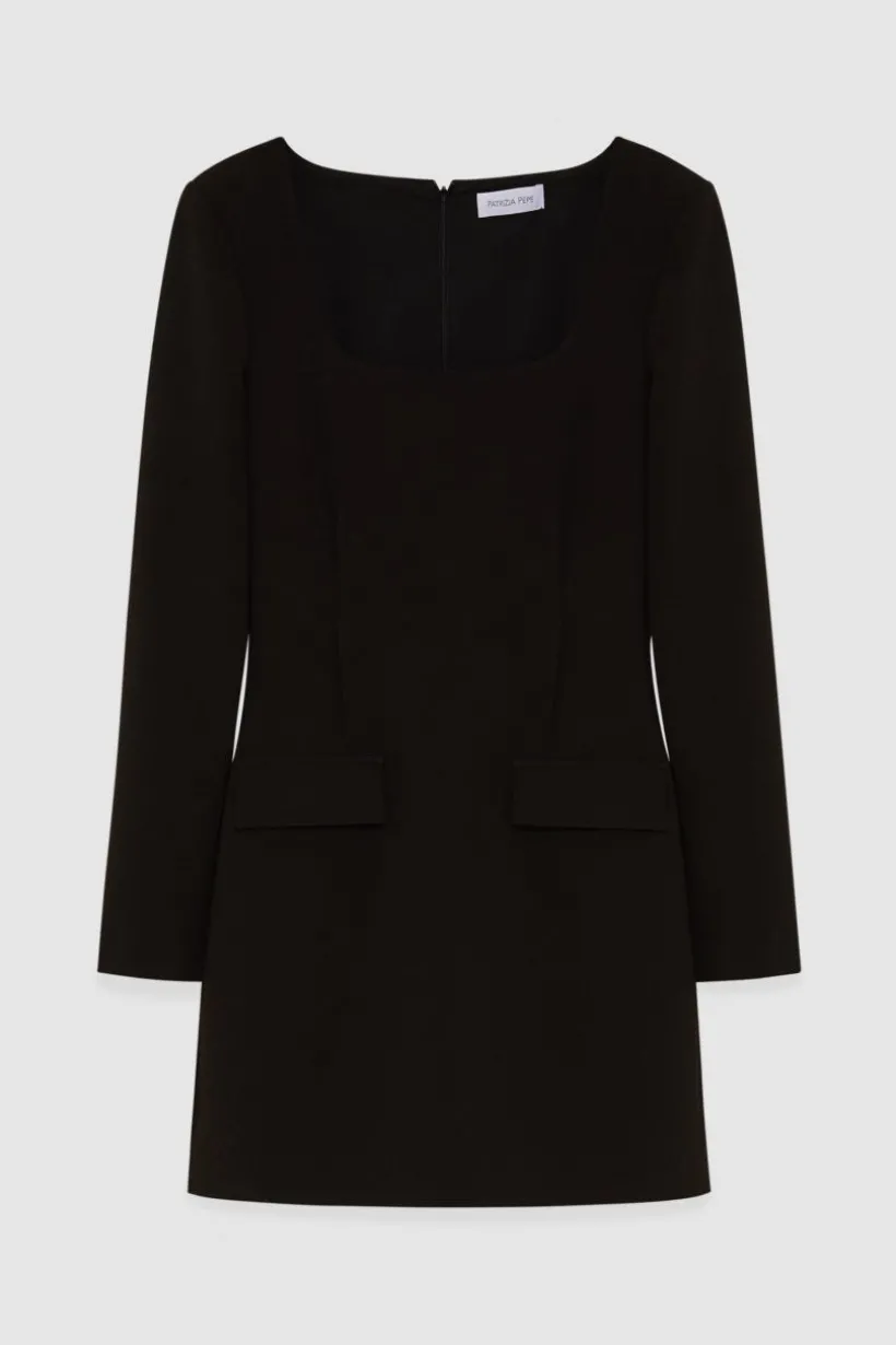 Mini sukienka slim fit z diagonalu