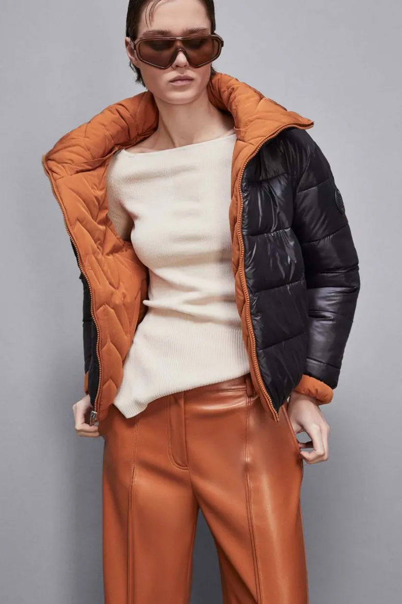 Nieprzezroczysta nylonowa kurtka puchowa
