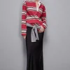 Oversizowa koszulka polo z długim rękawem