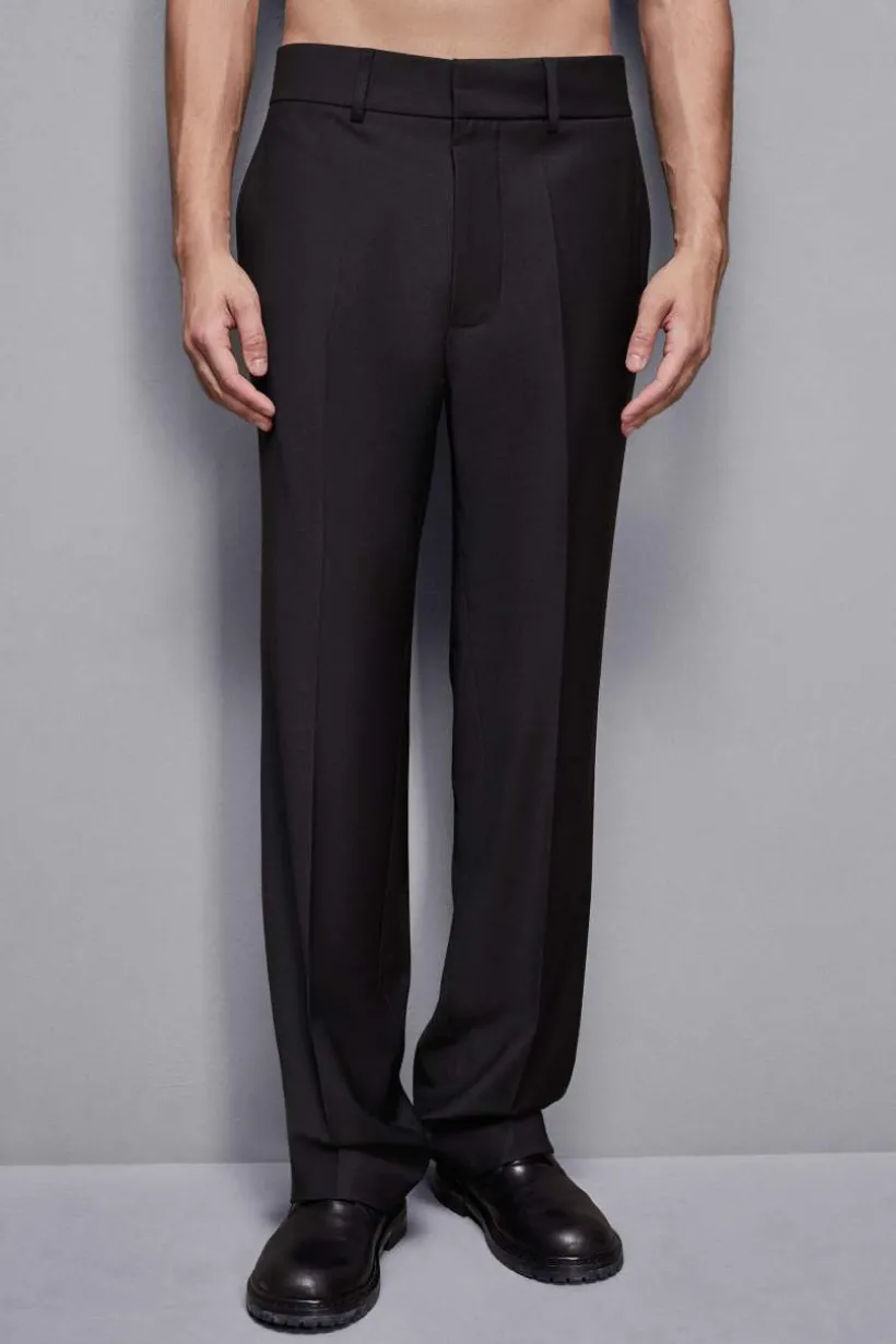 Proste spodnie z letniej wełny