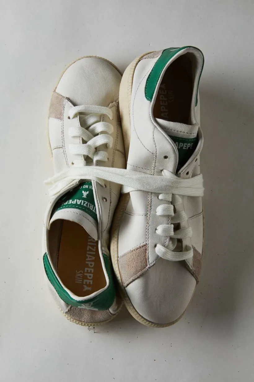 SKIN Sneakers "Born in '93" ze skóry nappa
