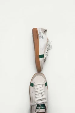 SKIN Sneakers ze skóry nappa z napisem