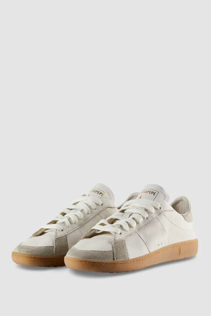 SKIN Sneakers ze skóry nappa z napisem