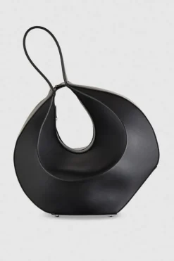 Skórzana bangle bag na ramię