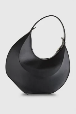 Skórzana bangle bag na ramię