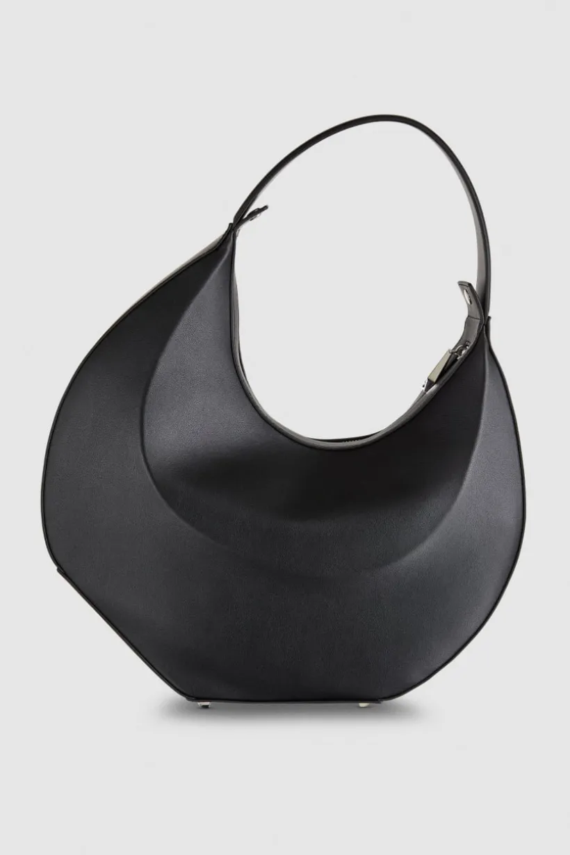 Skórzana bangle bag na ramię