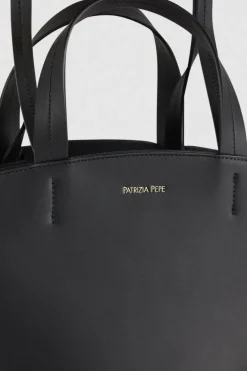 Skórzana torba typu shopper z uchwytami