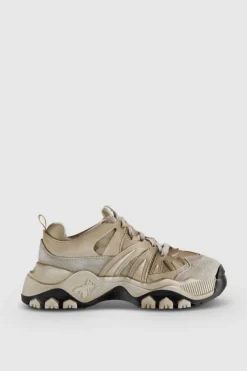 Sneakersy running ze skóry