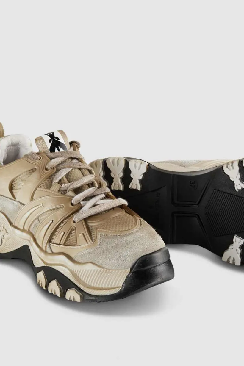 Sneakersy running ze skóry
