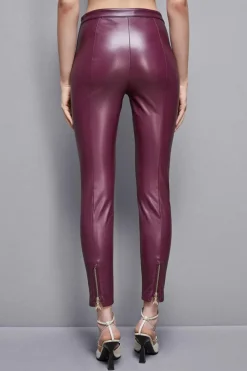 Spodnie legginsy ze sztucznej skóry