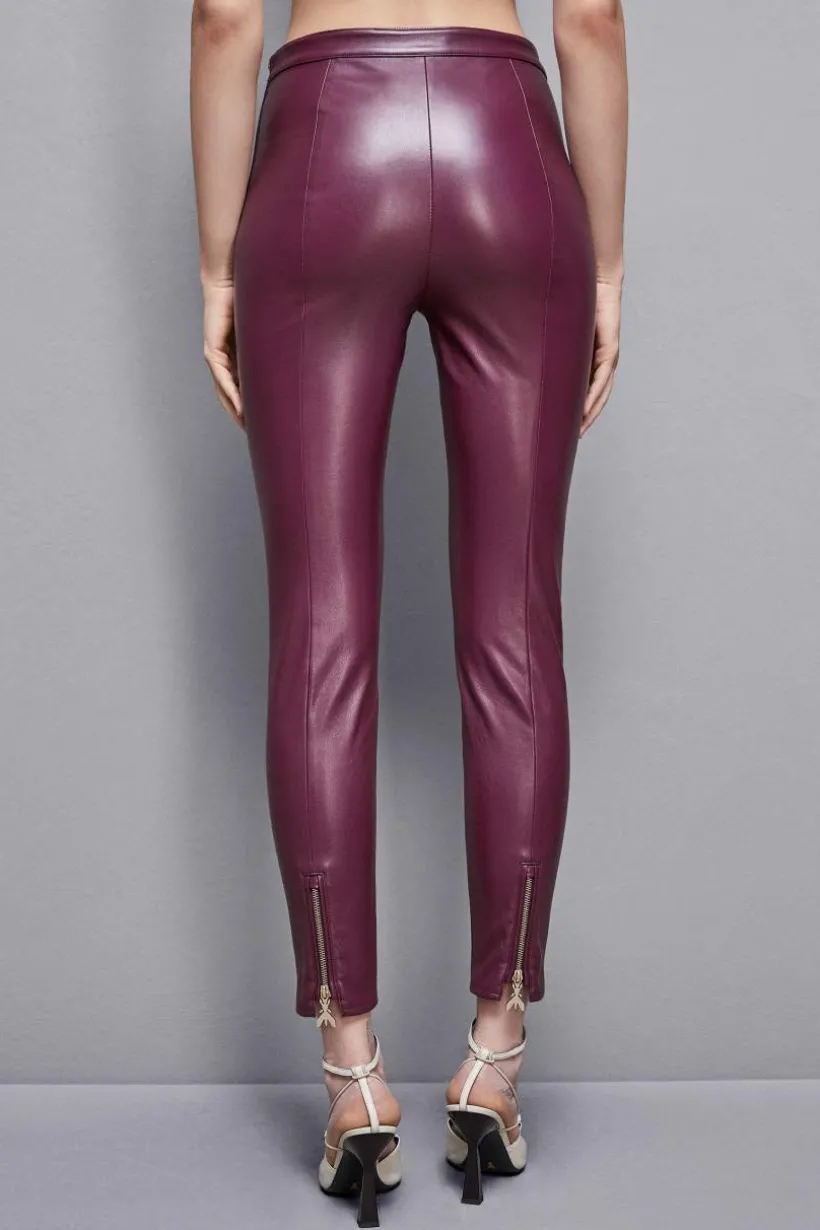 Spodnie legginsy ze sztucznej skóry