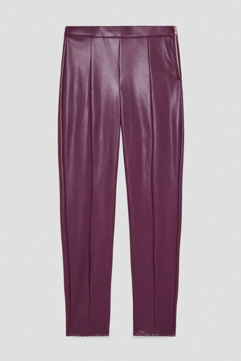Spodnie legginsy ze sztucznej skóry