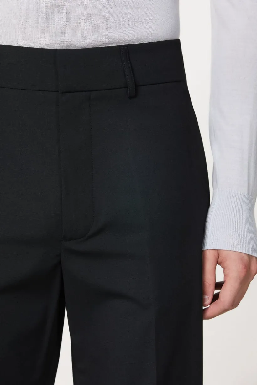 Spodnie slim fit z normalnym stanem