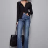 Spodnie slim z niebieskiego denimu