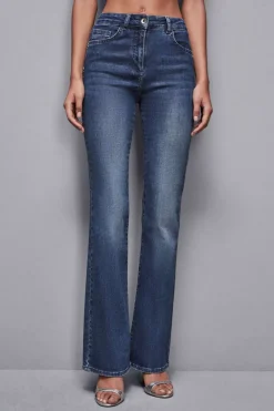 Spodnie slim z niebieskiego denimu