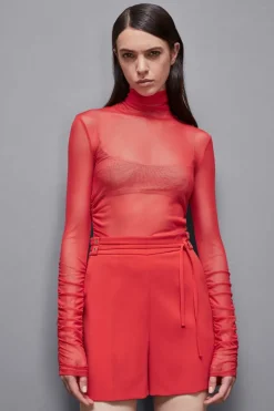 Sweter z wysokim kołnierzem slim fit