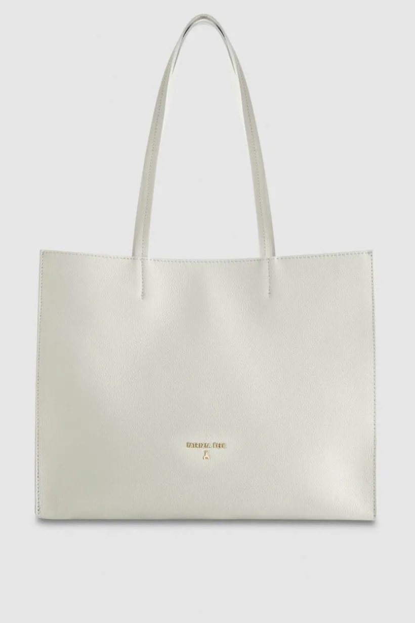 Torba typu shopper z międlonej skóry