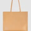 Torba typu shopper z międlonej skóry