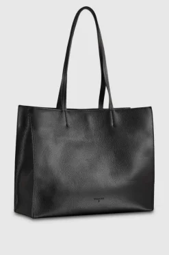 Torba typu shopper z międlonej skóry