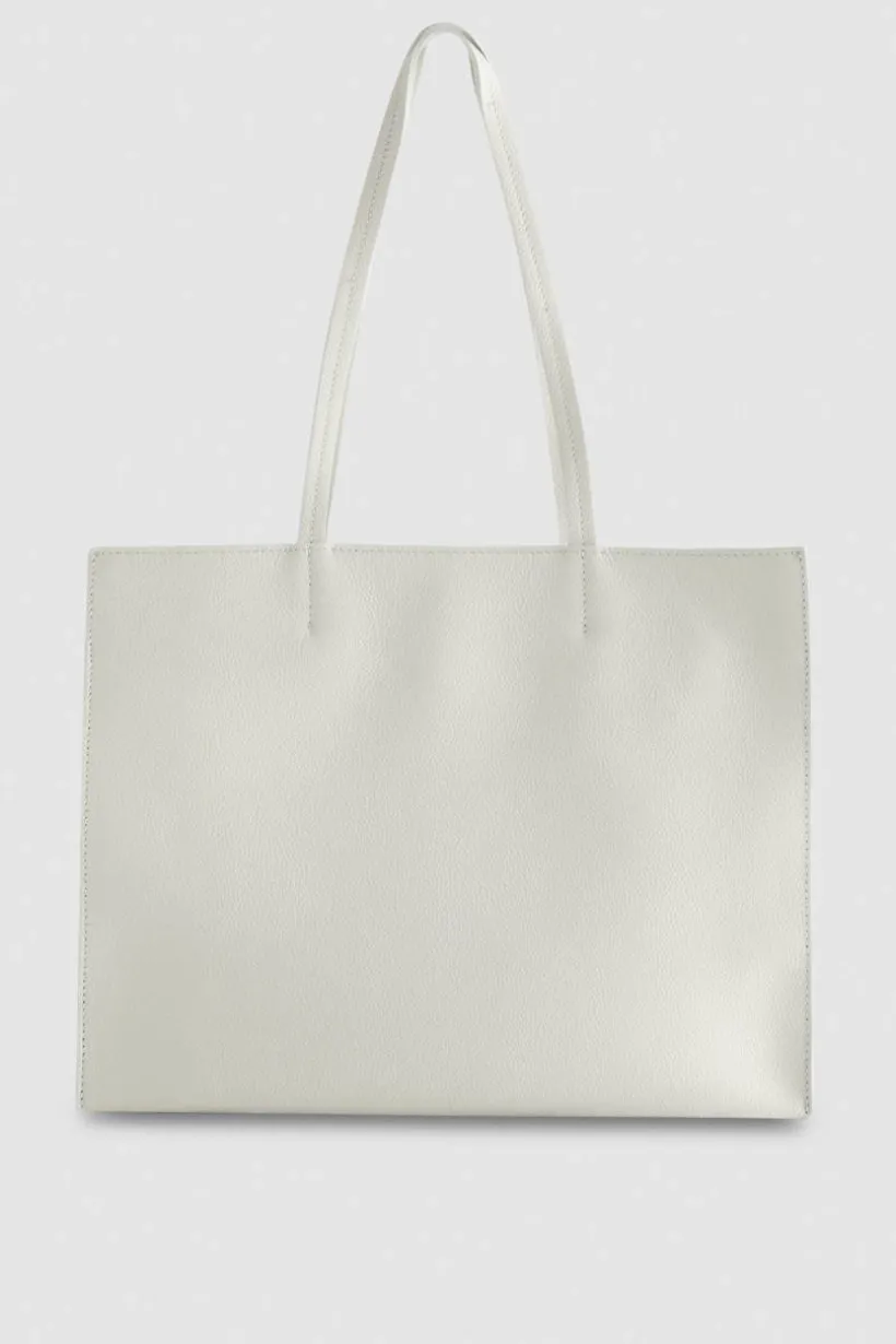 Torba typu shopper z międlonej skóry