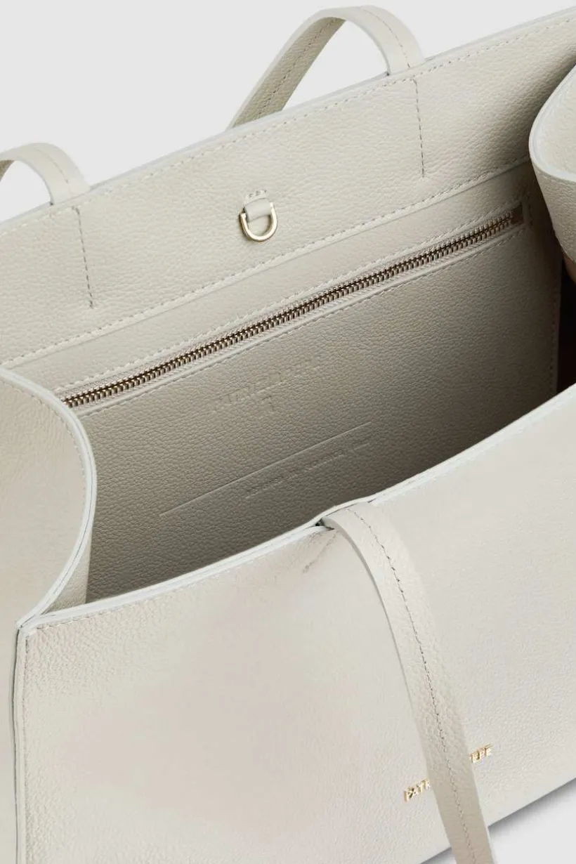 Torba typu shopper z międlonej skóry
