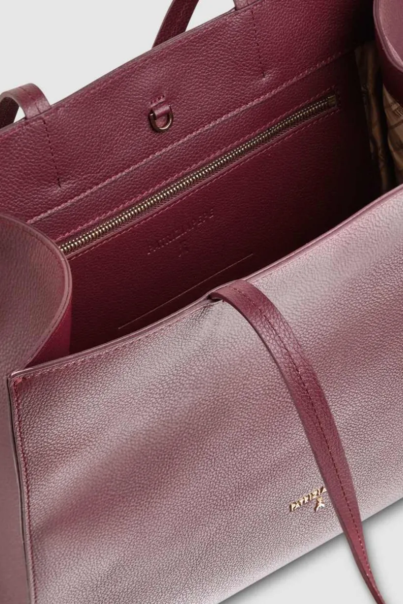 Torba typu shopper z międlonej skóry