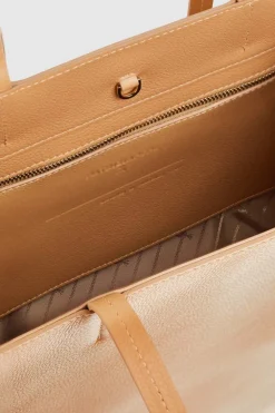 Torba typu shopper z międlonej skóry