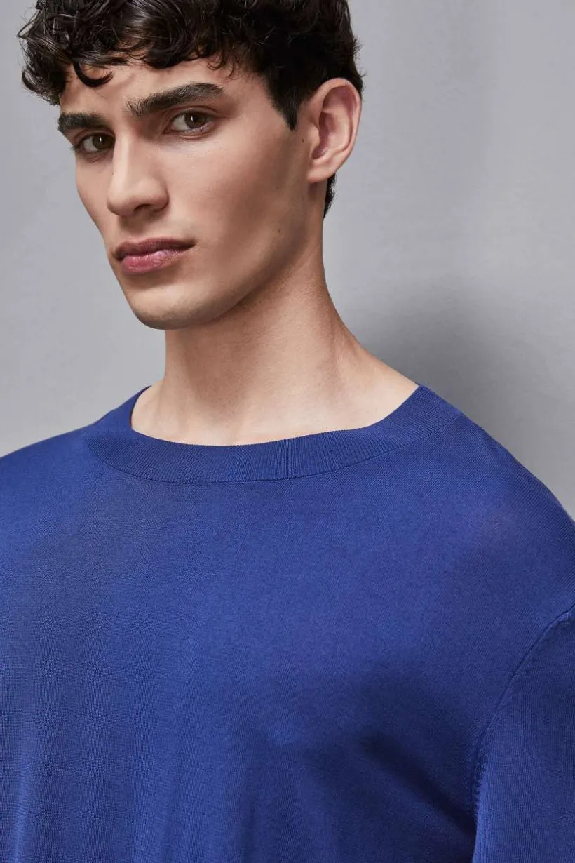 T-Shirt boxy z dzianiny