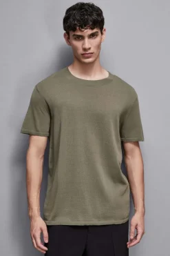 T-Shirt boxy z dzianiny