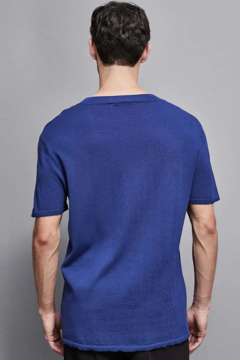 T-Shirt boxy z dzianiny