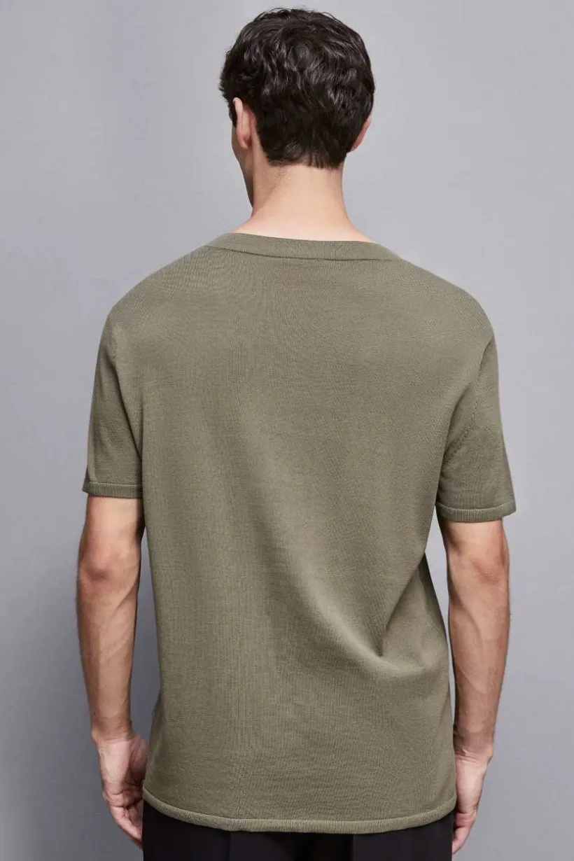 T-Shirt boxy z dzianiny