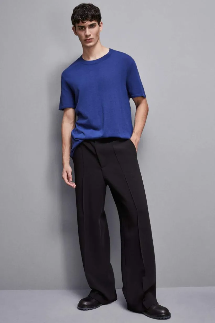 T-Shirt boxy z dzianiny