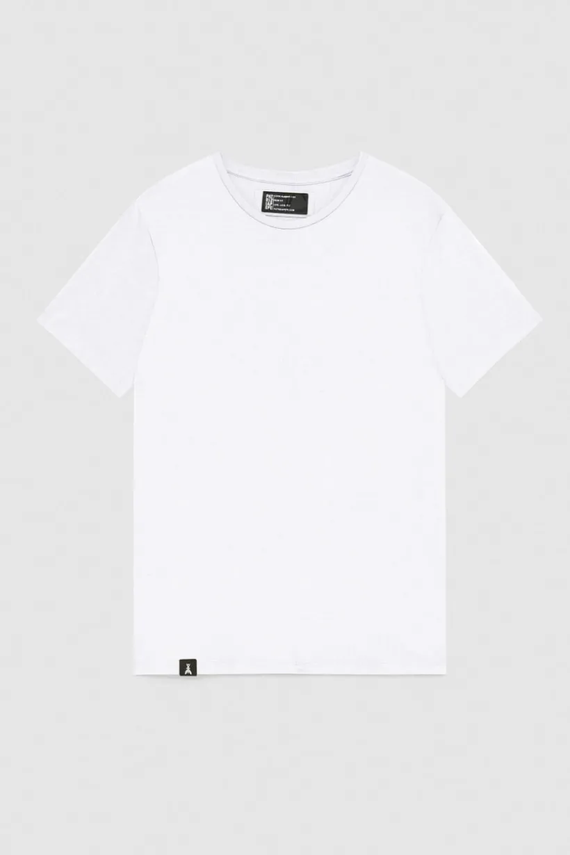 T-shirt slim fit z dżerseju z lyocellu i bawełny