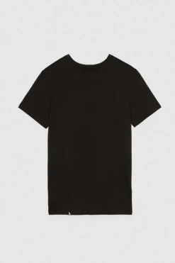T-shirt slim fit z dżerseju z lyocellu i bawełny
