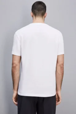 T-shirt z dżerseju z bawełny pima z logo