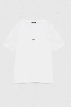 T-shirt z dżerseju z bawełny pima z logo