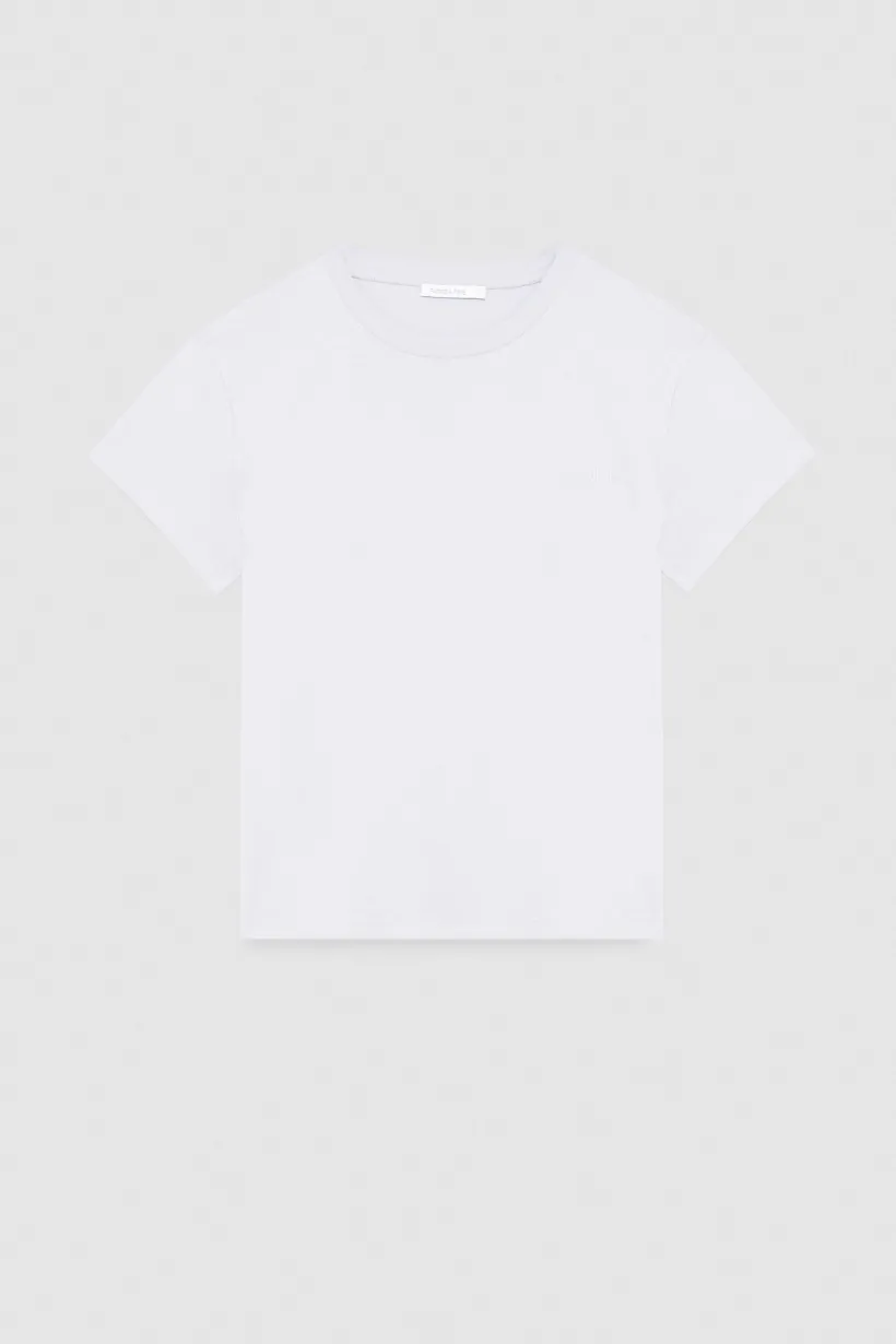 T-shirt z organicznej bawełny z krótkim rękawem i logo